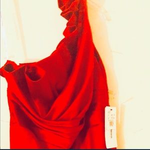 David’s Bridal Apple color Bridesmaid dress- NWT.